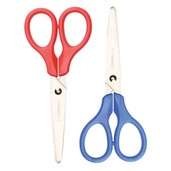 Q-Connect Scissors 130mm Ergonomic Red or Blue CB101229