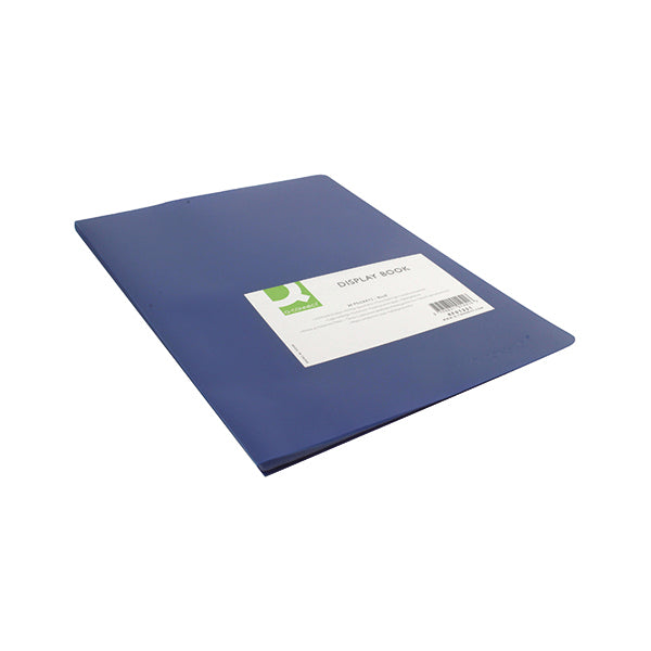 Q-Connect Polypropylene Display Book 20 Pocket Blue KF01251