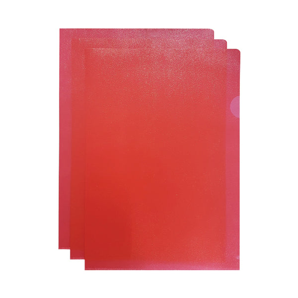 Q-Connect Cut Flush Folder A4 Red (Pack of 100) KF01485