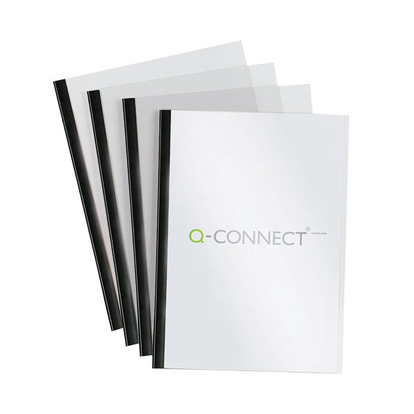 Q-Connect Black A4 5mm Slide Binder and Cover Set (Pack of 20) KF01926