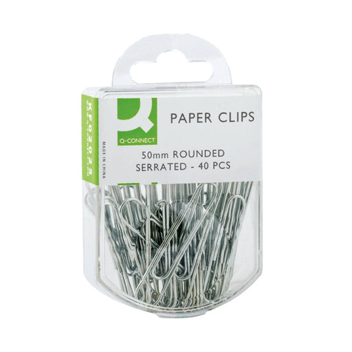 Q-Connect Paperclips Serrated 50mm 10x40 (Pack of 400) KF02025Q