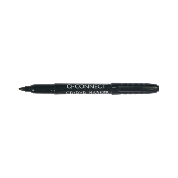 Q-Connect Permanent Marker Bullet Tip Fine Black (Pack of 10) KF02300