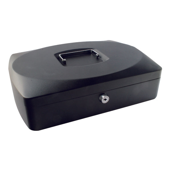 Q-Connect Cash Box 10 Inch Black KF02603