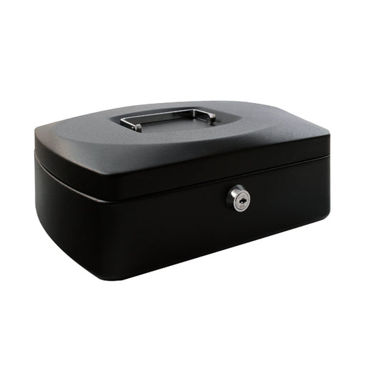 Q-Connect Cash Box 12 Inch Black KF02604