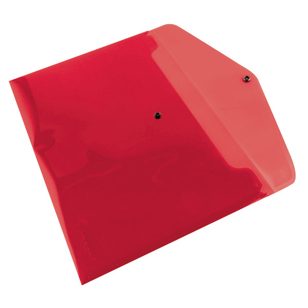 Q-Connect Polypropylene Document Folder A4 Red  (Pack of 12) KF03594