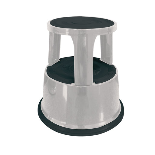 Q-Connect Metal Step Stool Light Grey KF04844