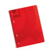 Q-Connect Spiral Bound Polypropylene Notebook 160 Pages A4 Red (Pack of 5) KF10038