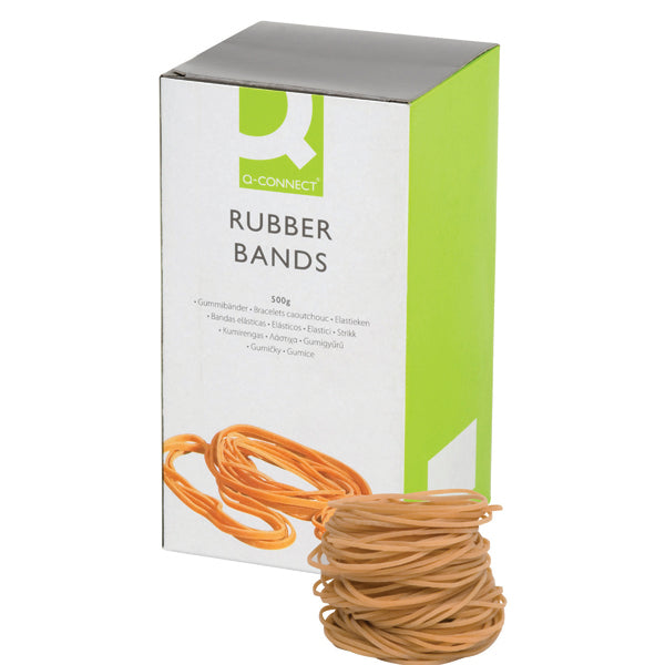 Q-Connect Rubber Bands No.18 76.2 x 1.6mm 500g KF10526