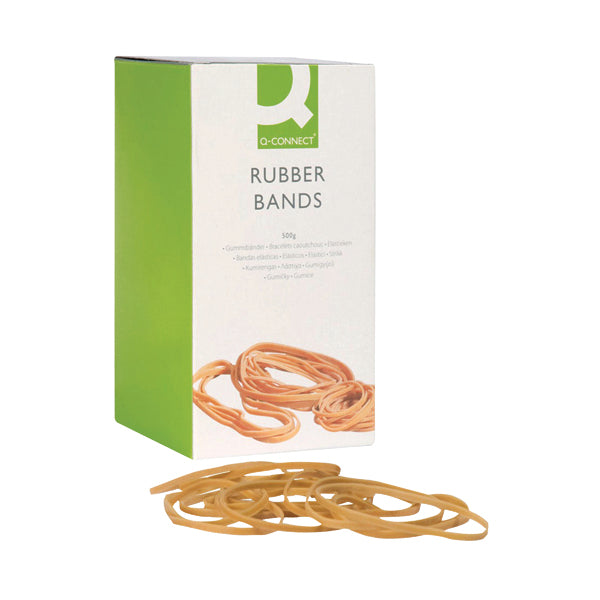 Q-Connect Rubber Bands No.34 101.6 x 3.2mm 500g KF10539