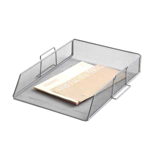 Q-Connect Stackable Letter Tray Silver KF17301