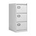 Jemini 3 Drawer Filing Cabinet 470x622x1016mm Light Grey KF20043