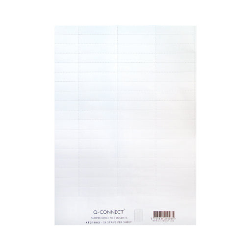 Q-Connect Suspension File Insert White (Pack of 51) KF21003