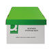 Q-Connect Business Storage Box 335x400x250mm Green and White (Pack of 10) KF21660