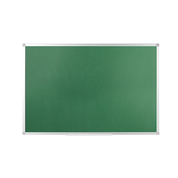 Q-Connect Aluminium Frame Felt Noticeboard with Fixing Kit 1200x900mm Green 54034204