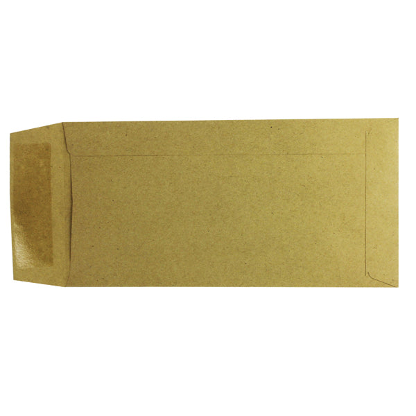 Q-Connect DL Envelopes Pocket Gummed 70gsm Manilla (Pack of 1000) KF3414