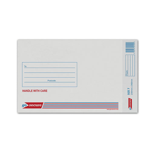 GoSecure Bubble Envelope Size 7 240x320mm White (Pack of 50) KF71451