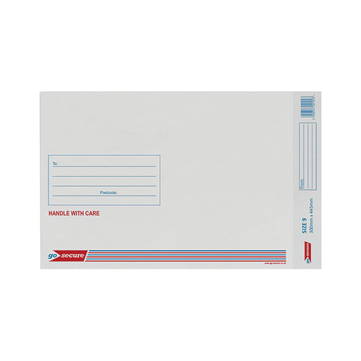 GoSecure Bubble Envelope Size 9 290x435mm White (Pack of 50) KF71452