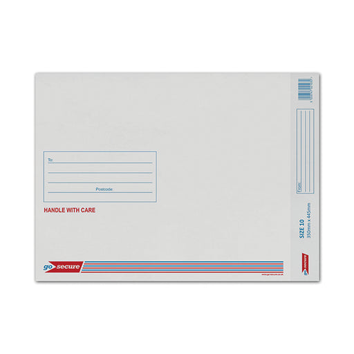 GoSecure Bubble Envelope Size 10 340x435mm White (Pack of 50) KF71453