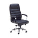 Jemini Ares High Back Executive Chair 690x690x1145-1200mm Leather Look Black KF71521