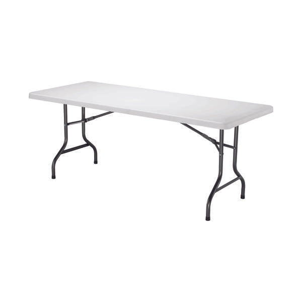 Jemini Rectangular Folding Table 1830x760x740mm White KF72330