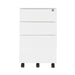 Jemini 3 Drawer Mobile Pedestal Steel 380x470x615mm White KF74156