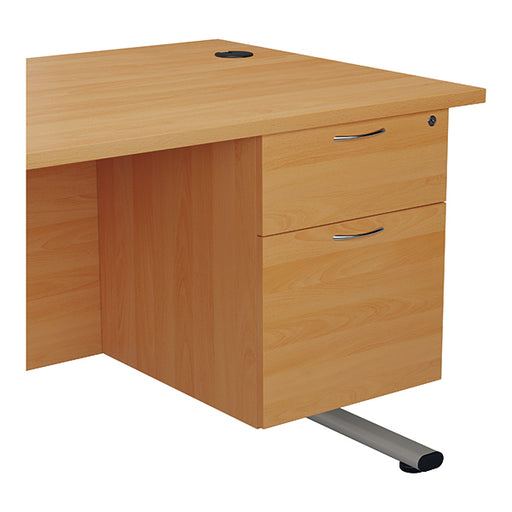 Jemini 2 Drawer Fixed Pedestal 404x655x495mmBeech KF74411