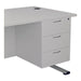 Jemini 3 Drawer Fixed Pedestal 400x655x495mm White KF74422