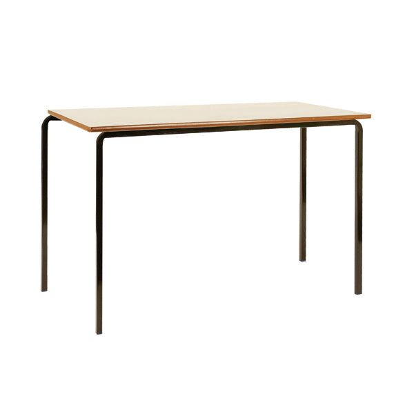 Jemini MDF Edged Class Table 1200x600x590mm Beech/Black (Pack of 4) KF74551