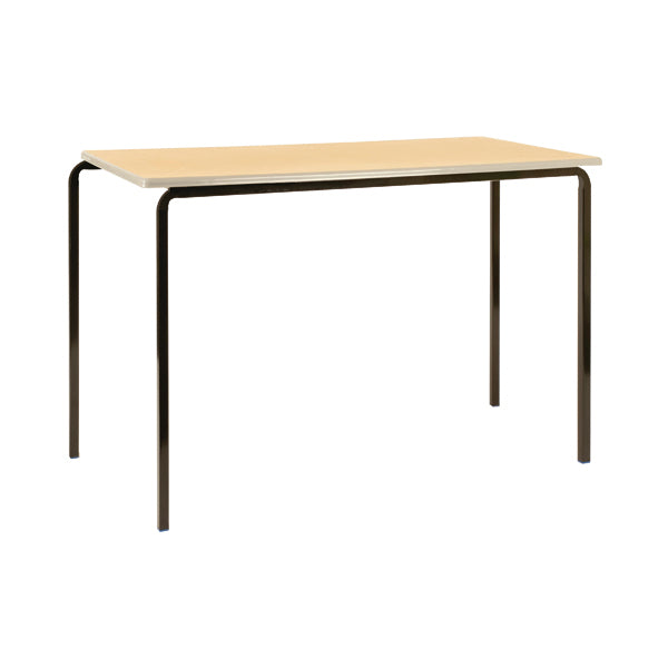 Jemini Polyurethane Edged Class Table 1200x600x760mm Beech/Black (Pack of 4) KF74567