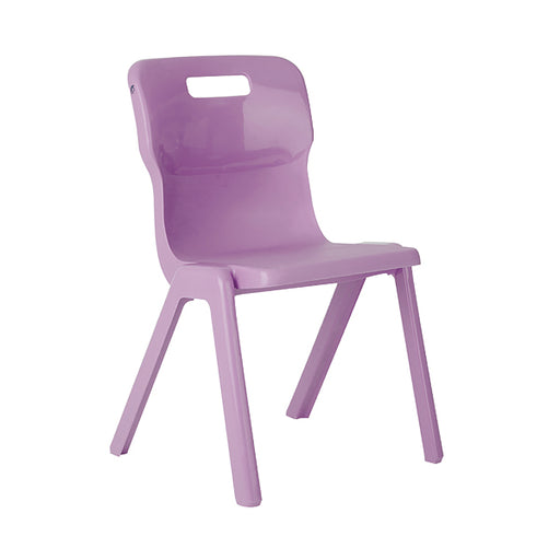 Titan One Piece Classroom Chair Size 2 363x343x563mm Purple KF78510