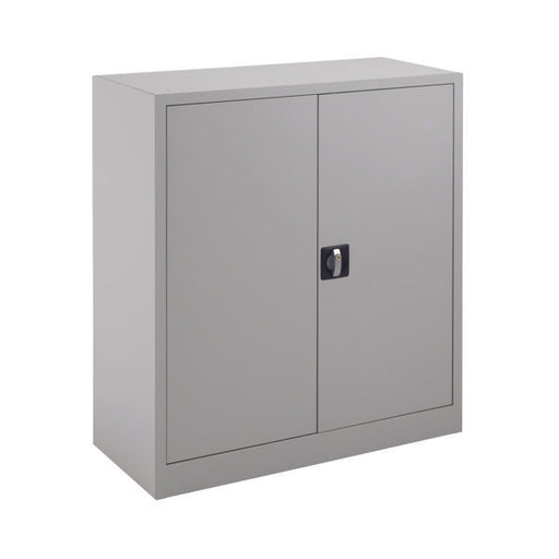 Talos Double Door Stationery Cupboard 920x420x1000mm Grey KF78752