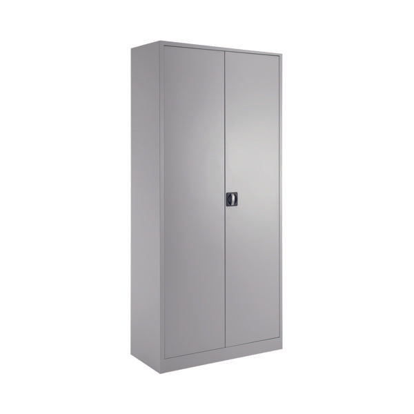 Talos Double Door Stationery Cupboard 920x420x1950mm Grey KF78756