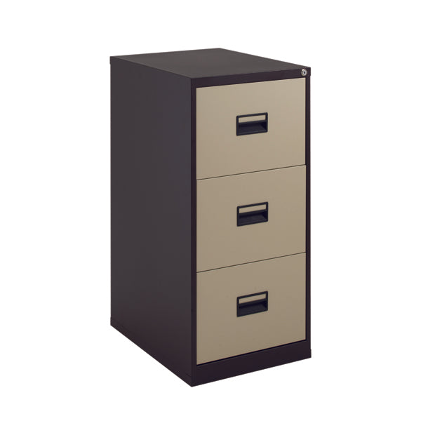 Talos 3 Drawer Filing Cabinet 465x620x1000mm Coffee Cream KF78767