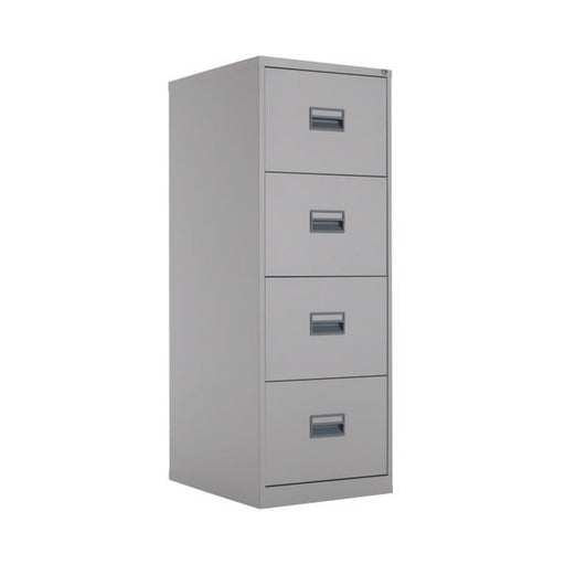 Talos 4 Drawer Filing Cabinet 465x620x1300mm Grey KF78772