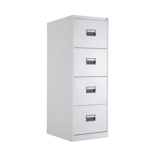 Talos 4 Drawer Filing Cabinet 465x620x1300mm White KF78773