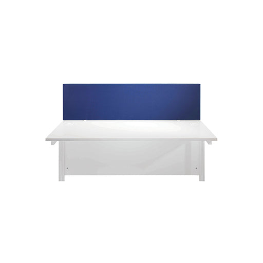 Jemini Straight Desk Mounted Screen 1600x25x400mm Blue KF78981