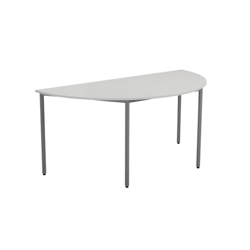 Jemini Semi Circular Multipurpose Table 1600x800x730mm White KF79033