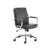 Jemini Amalfi Meeting Chair 630x630x885-980mm Leather Look Black KF79135