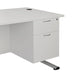 Jemini 2 Drawer Fixed Pedestal 404x500x495mm White KF79865