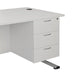 Jemini 3 Drawer Fixed Pedestal 400x500x495mm White KF79871