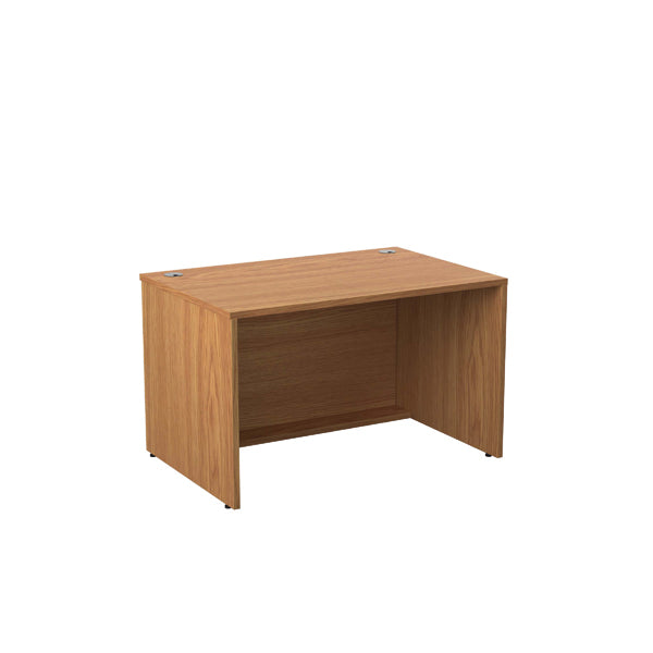 Jemini Reception Modular Straight Desk Unit 1200x800x740mm Nova Oak KF79876