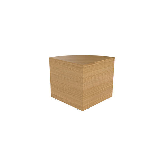 Jemini Reception Modular Corner Desk Unit 800x800x740mm Nova Oak KF79882