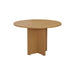 Jemini Round Meeting Table 1100x1100x730mm Nova Oak KF79884