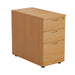 First 3 Drawer Desk High Pedestal 404x800x730mm Deep Beech KF79930