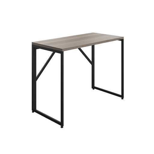 Jemini Folding Desk 1000x500x745mm Grey Oak/Black Leg KF80308