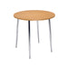 Jemini Bistro Table Round 800x800x740mm Beech/Chrome KF815146