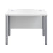 Jemini Rectangular Goal Post Desk 1000x600x730mm White/Silver KF821427