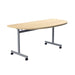 Jemini D-End Tilt Table 1400x700x720mm Maple/Silver KF822448