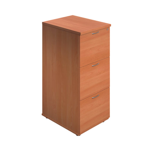 Jemini 3 Drawer Filing Cabinet 464x600x1030mm Beech Version 2 KF90457