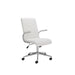 Arista Tarragona High Back Operator Chair 600x700x940-1030mm Leather Look White KF90567